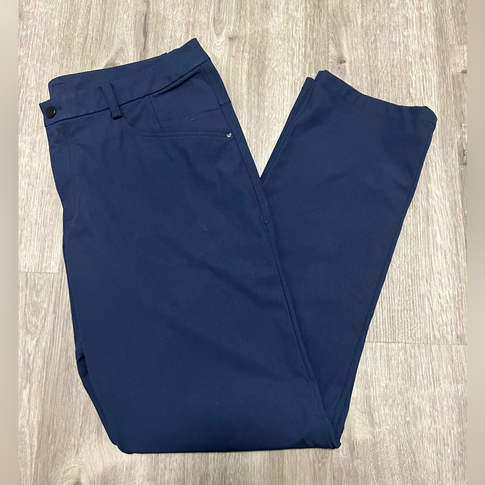 Lululemon ABC Classic Fit 5 Pocket Navy Pant, 38”x32”
